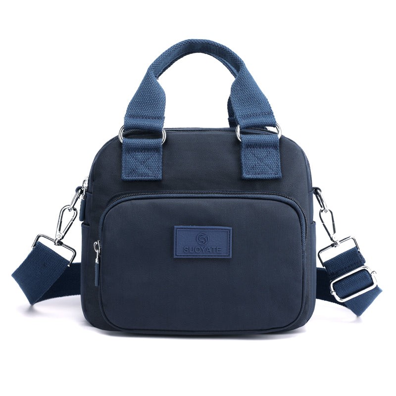 suojapuku Crossbody Bags for Women,blue sea and white houses,Travel Bag  Purses and Handbags Shoulder Bag Messenger Bag
