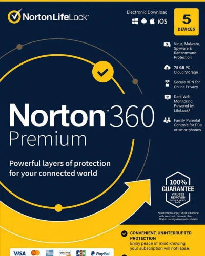 Norton 360 Premium 5 Devices 1 Year
