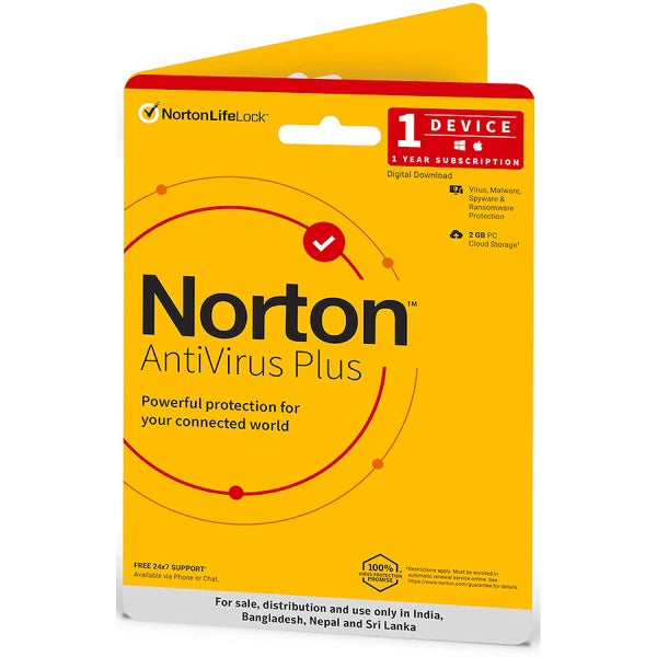 Norton Antivirus Plus 1 User 1 Year Email Delivery