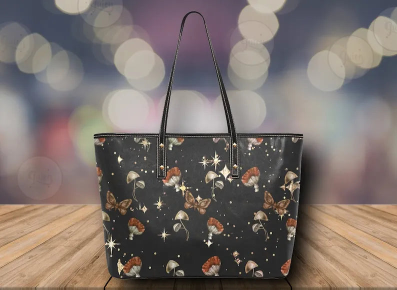 Starry Mushroom Tote Bag