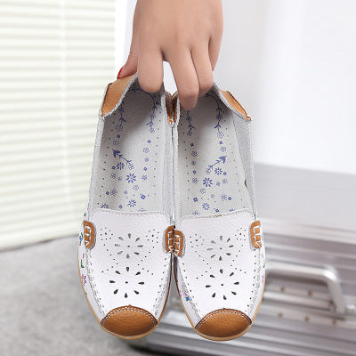 Hannabigail Leather Printed Shoes