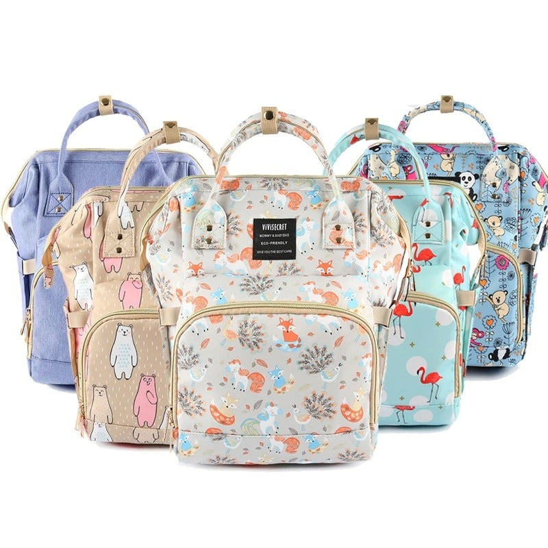 Hannabigail Diaper Bag Backpack For Moms Waterproof