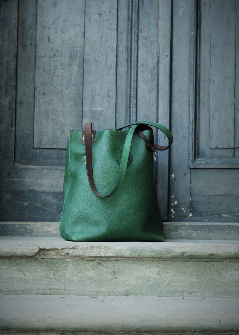 Leather Vintage Tote Bag