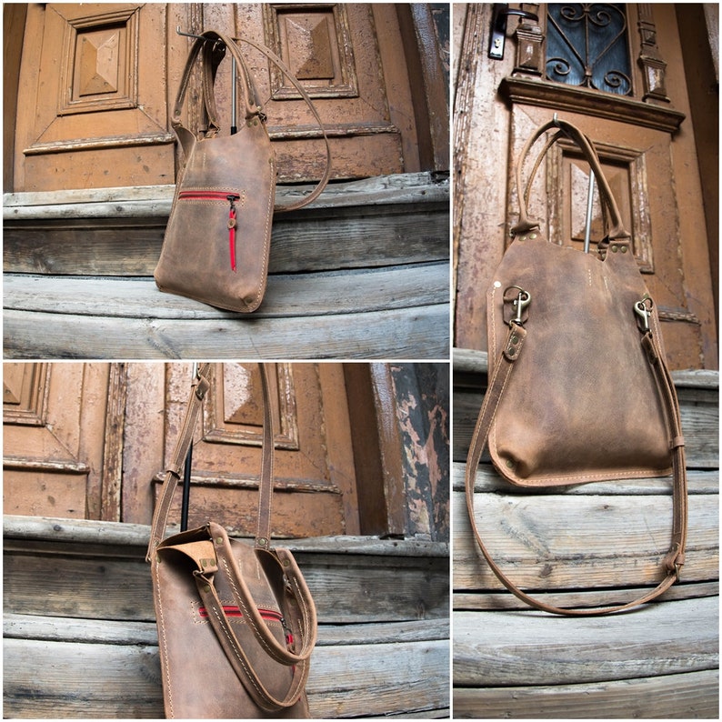 Leather Cross body Travel Bag