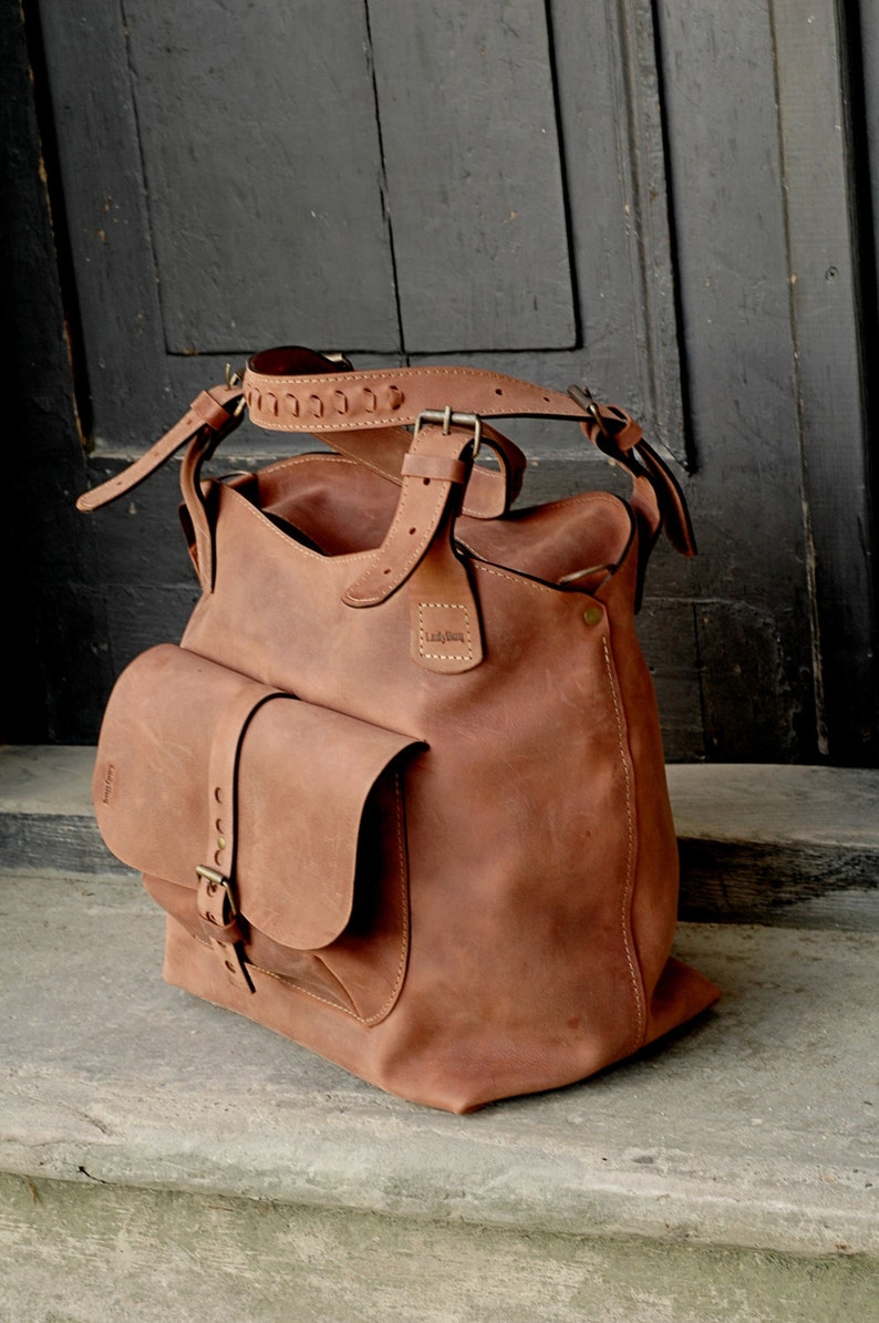 Premium Leather Carry on Bag