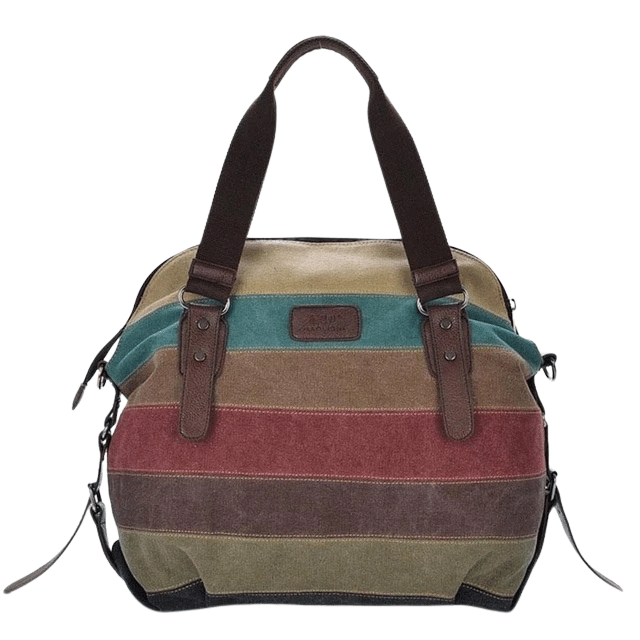 Hannabigail Multi-Color Striped Shoulder Bag - Hannabigail